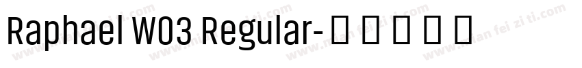 Raphael W03 Regular字体转换